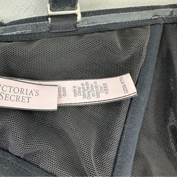 Victoria's Secret Women’s Size 32DD Dream Angels Black Velvet bra - Picture 10 of 12